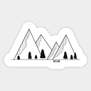 Mountain Range Sticker